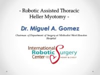 Robotic Heller Myotomy